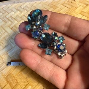 Dazzling Multi-Blue Gemstone Earrings